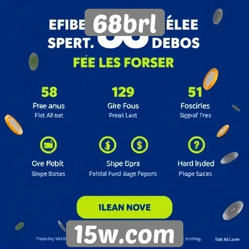 Promoções e bônus disponíveis na plataforma 68brl